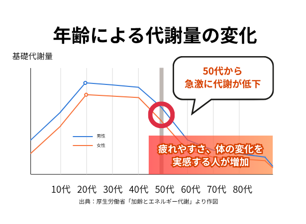 年齢による骨量の変化